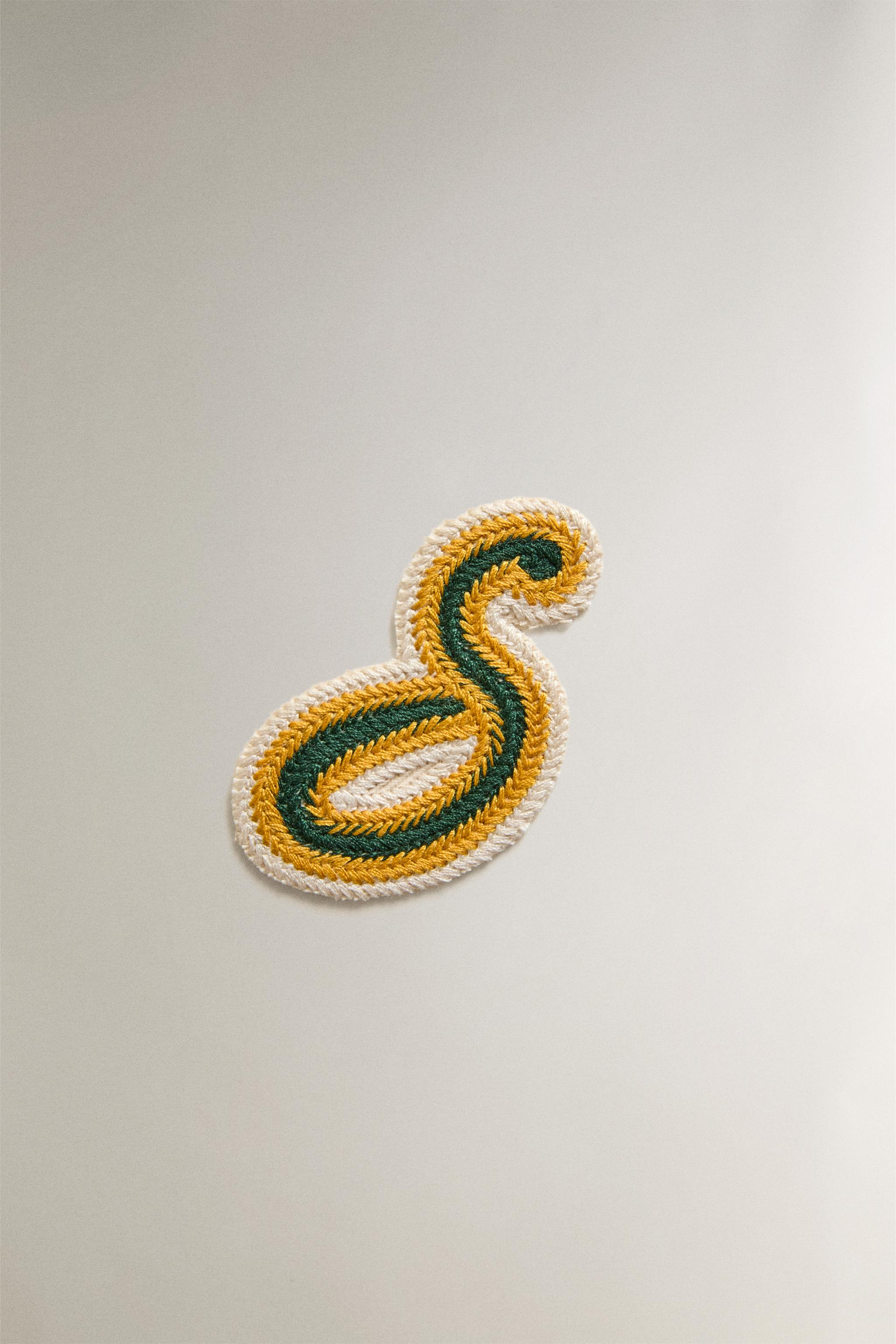 COTTON LETTER S PATCH